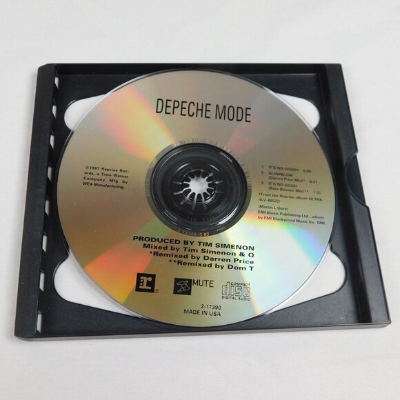 Depeche Mode Its No Good CD Single 1997 Reprise Records Three Tracks Good Plus - Picture 3 of 4